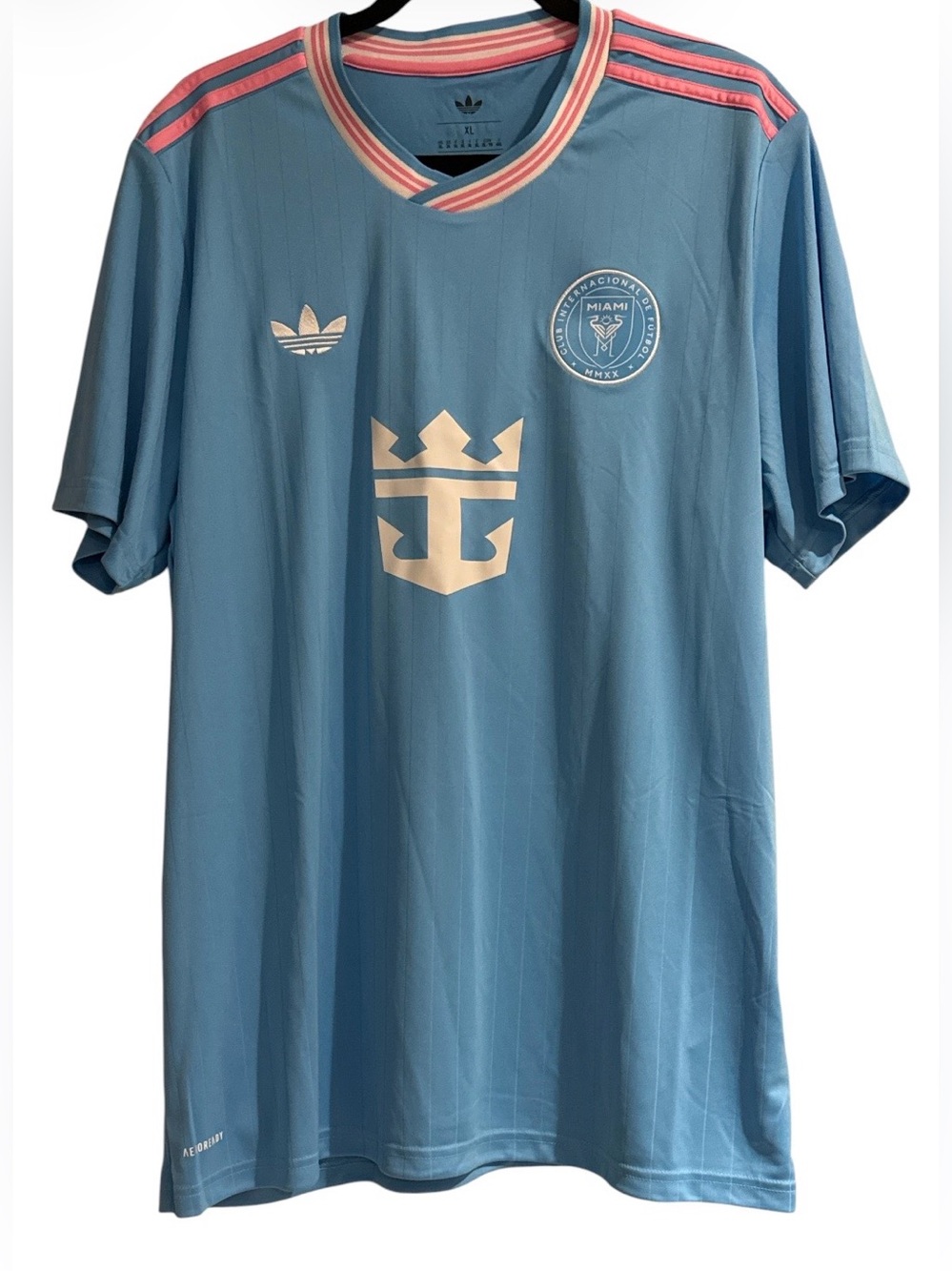 🆕 Adidas Originals Inter Miami CF Third 25/26 Season Brand Logo Slim Fit Crew